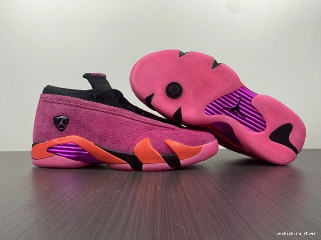 Cheap Jordan DH4121-600 (W) 14 Pink Shocking Retro Low 0813
